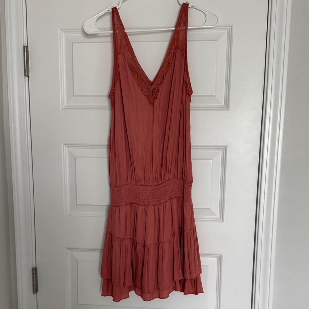 Mustard Seed Coral Mini Dress